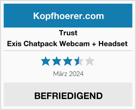 Trust Exis Chatpack Webcam + Headset  Test