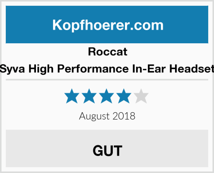 Roccat Syva High Performance In-Ear Headset Test