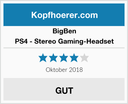 BigBen PS4 - Stereo Gaming-Headset Test