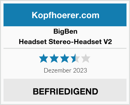 BigBen Headset Stereo-Headset V2 Test
