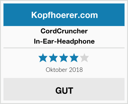 CordCruncher In-Ear-Headphone Test