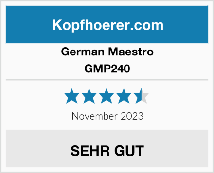 German Maestro GMP240 Test