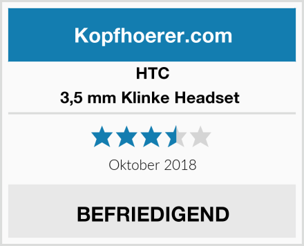 HTC 3,5 mm Klinke Headset  Test