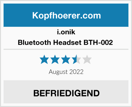 i.onik Bluetooth Headset BTH-002  Test