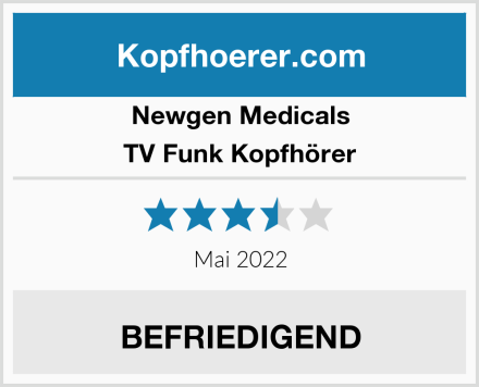 Newgen Medicals TV Funk Kopfhörer Test