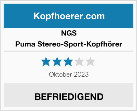 NGS Puma Stereo-Sport-Kopfhörer Test