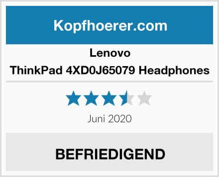 Lenovo ThinkPad 4XD0J65079 Headphones Test