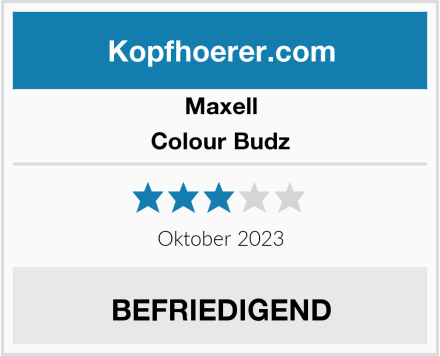 Maxell Colour Budz Test