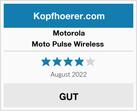 Motorola Moto Pulse Wireless  Test