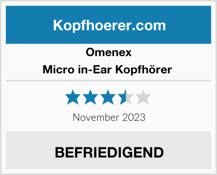 Omenex Micro in-Ear Kopfhörer  Test