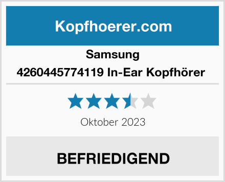 Samsung 4260445774119 In-Ear Kopfhörer  Test