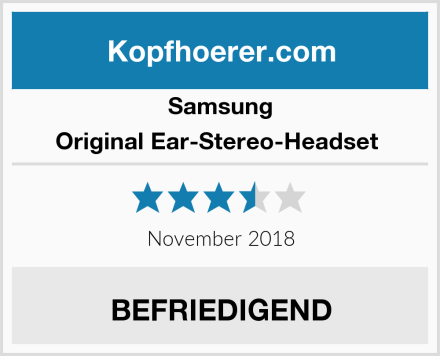 Samsung Original Ear-Stereo-Headset  Test