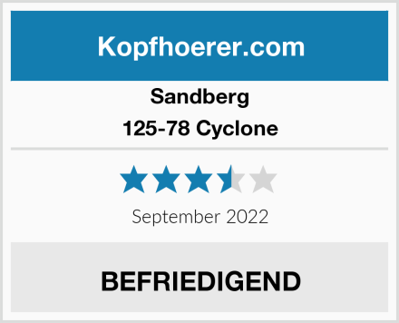 Sandberg 125-78 Cyclone Test