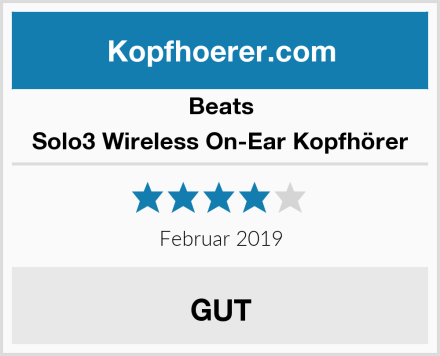Beats Solo3 Wireless On-Ear Kopfhörer Test