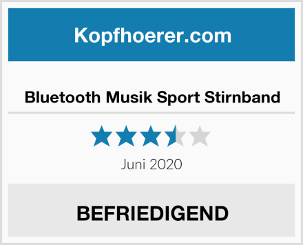  Bluetooth Musik Sport Stirnband Test