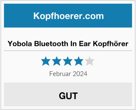  Yobola Bluetooth In Ear Kopfhörer Test