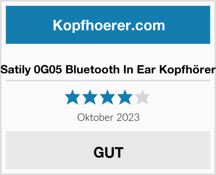  Satily 0G05 Bluetooth In Ear Kopfhörer Test