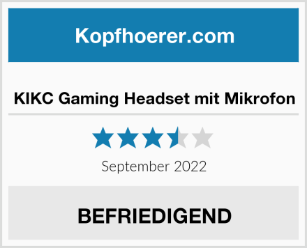  KIKC Gaming Headset mit Mikrofon Test