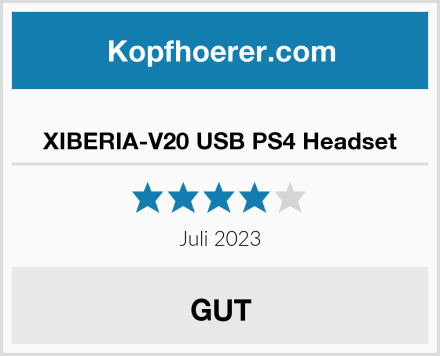  XIBERIA-V20 USB PS4 Headset Test