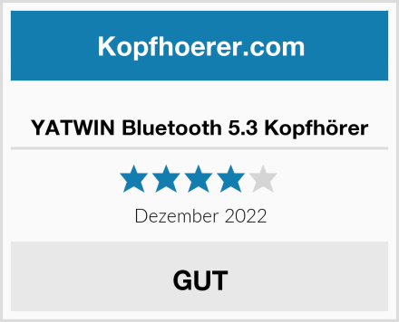  YATWIN Bluetooth 5.3 Kopfhörer Test