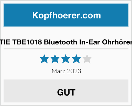  TIE TBE1018 Bluetooth In-Ear Ohrhörer Test