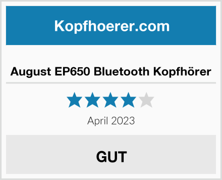  August EP650 Bluetooth Kopfhörer Test