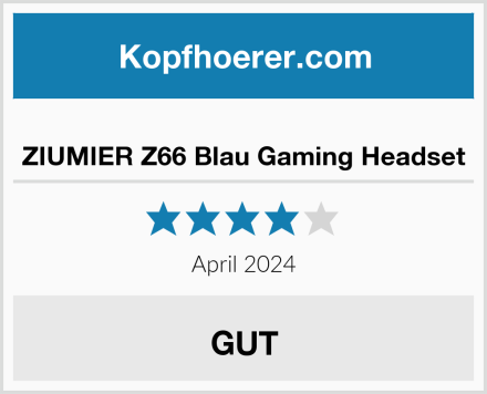  ZIUMIER Z66 Blau Gaming Headset Test