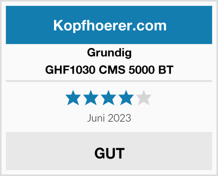 Grundig GHF1030 CMS 5000 BT Test
