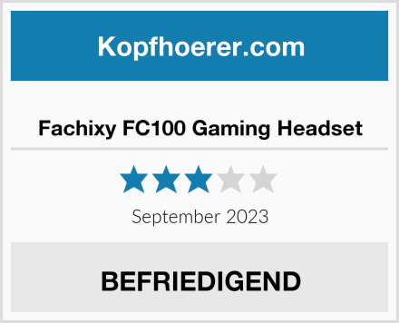  Fachixy FC100 Gaming Headset Test