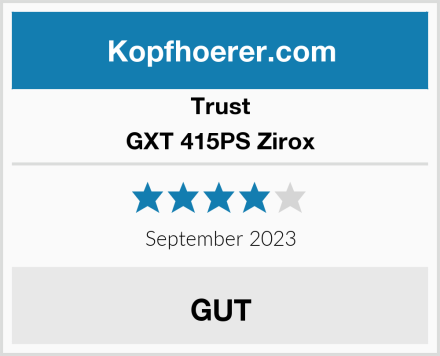 Trust GXT 415PS Zirox Test