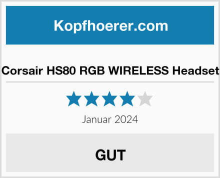  Corsair HS80 RGB WIRELESS Headset Test