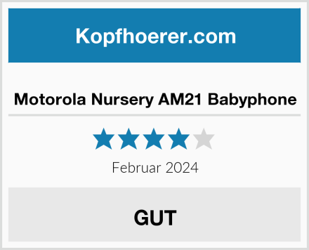  Motorola Nursery AM21 Babyphone Test